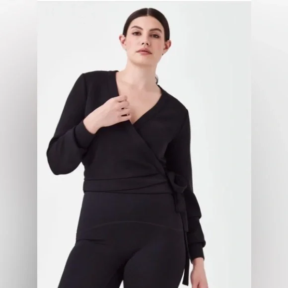 Spanx Women’s Air Essential Ballet Wrap Black Size Small - Picture 2 of 12